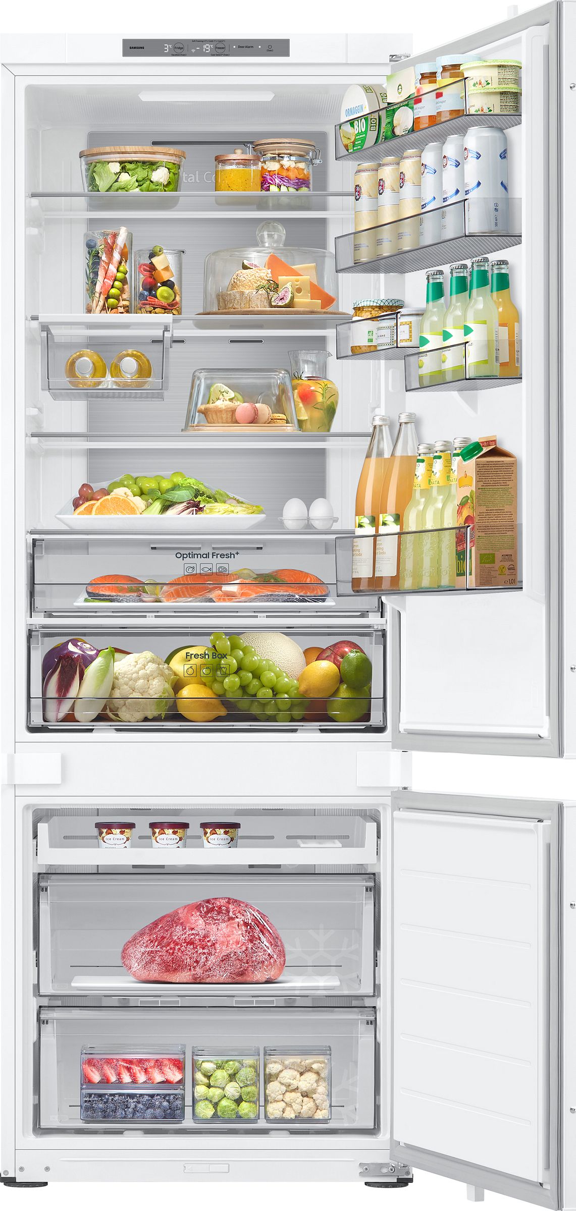 Réfrigérateur congélateur encastrable SAMSUNG 389L No Frost Blanc - BRB38G705EWW