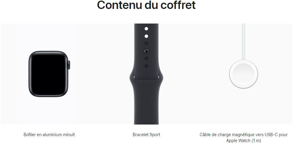 Montre connectée APPLE  - WATCHSE-MRH83QF-2023