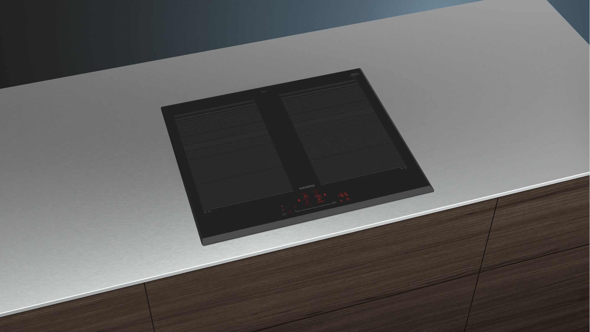 Plaque induction SIEMENS , 4 foyers, 7400W, 60cm, Noir - EX651HXC1E Plaque induction SIEMENS , 4 foyers, 7400W, 60cm, Noir - EX651HXC1E