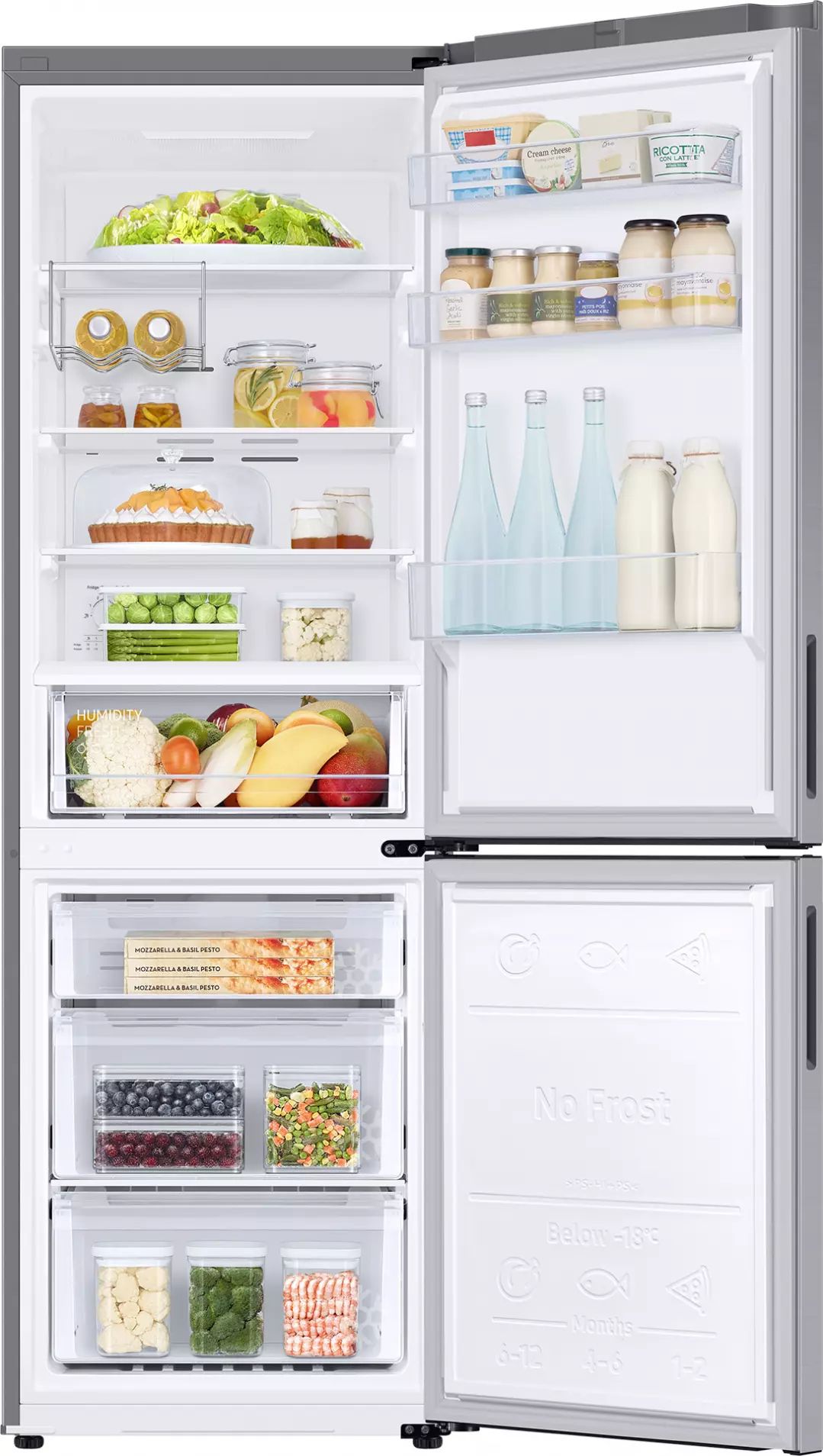 Réfrigérateur congélateur bas SAMSUNG 344L No Frost Inox - RB33B612ESA