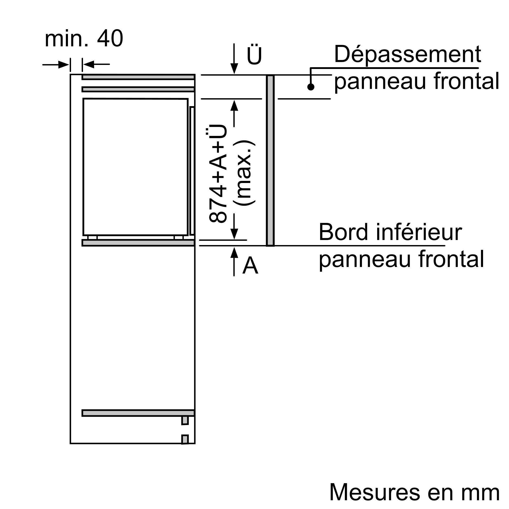 Congélateur encastrable top BOSCH Série 6 Low Frost Fresh Sense 97L - GIV21AFE0 Congélateur encastrable top BOSCH Série 6 Low Frost Fresh Sense 97L - GIV21AFE0