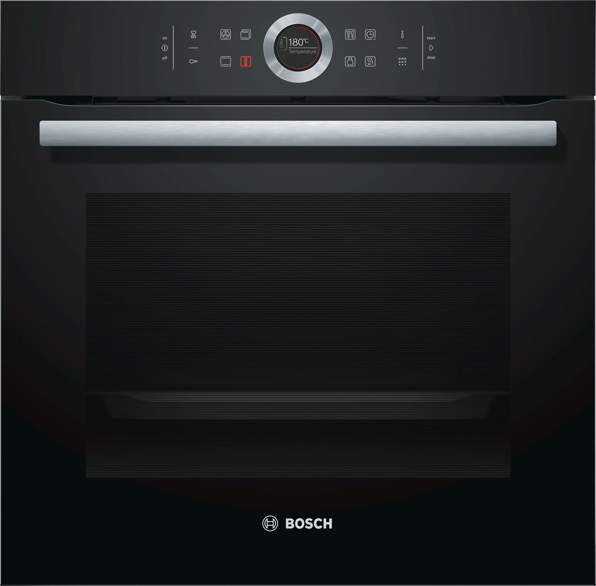 BOSCH Four encastrable pyrolyse Cook assist 71L Noir - HBG672BB1S