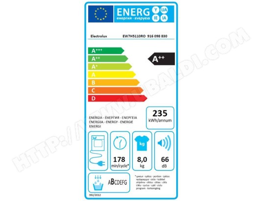 ELECTROLUX Sèche-linge Pompe à chaleur PerfectCare 700 8kg