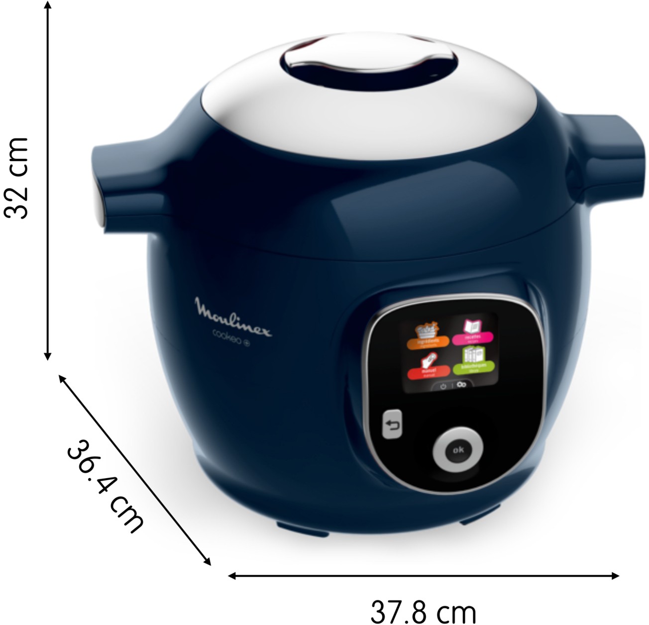 Multicuiseur MOULINEX Cookeo 1600W 6L Bleu - CE85F410