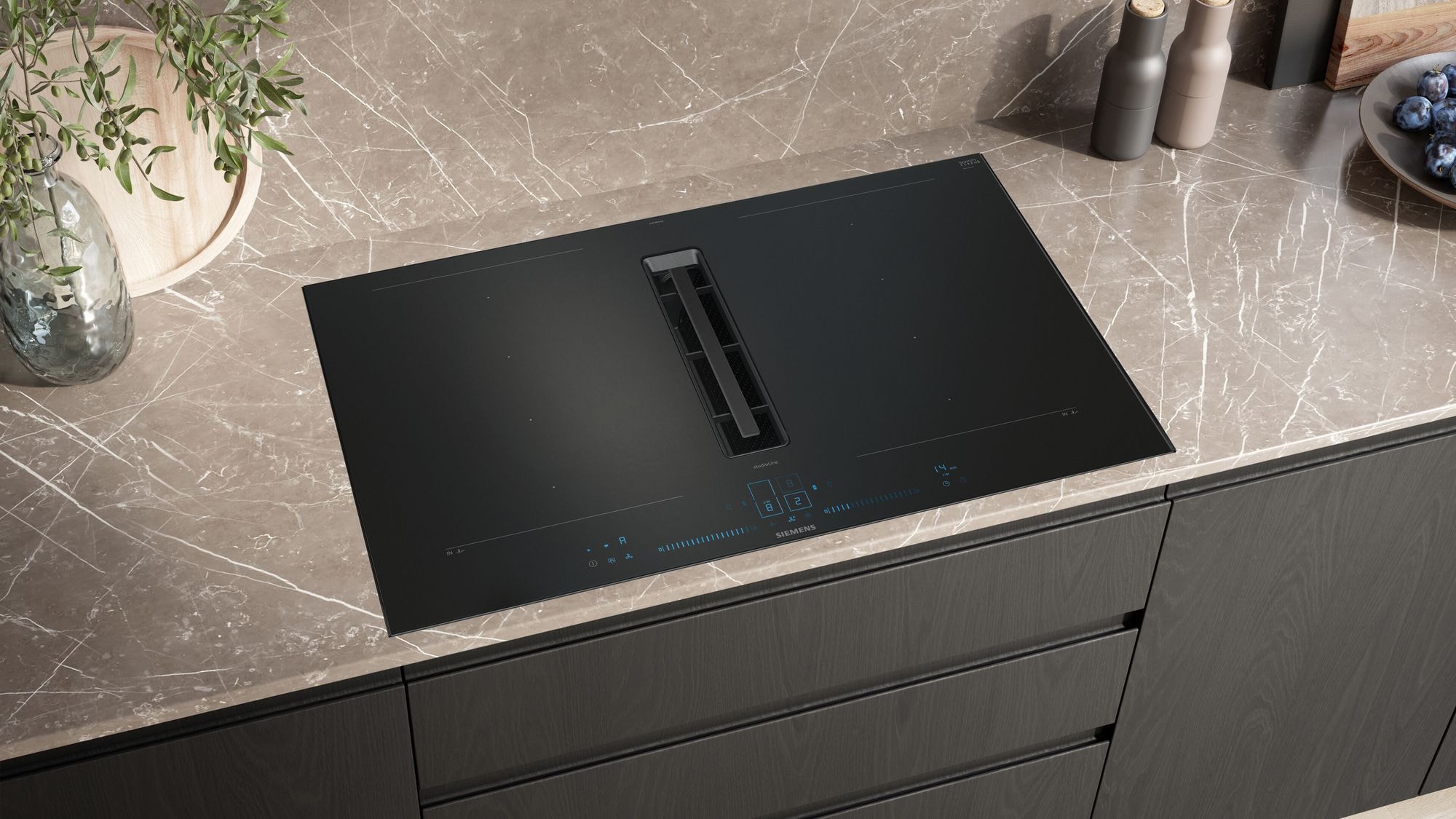 Plaque induction SIEMENS 4 foyers 81,2 cm Noir - EX87BNX68E