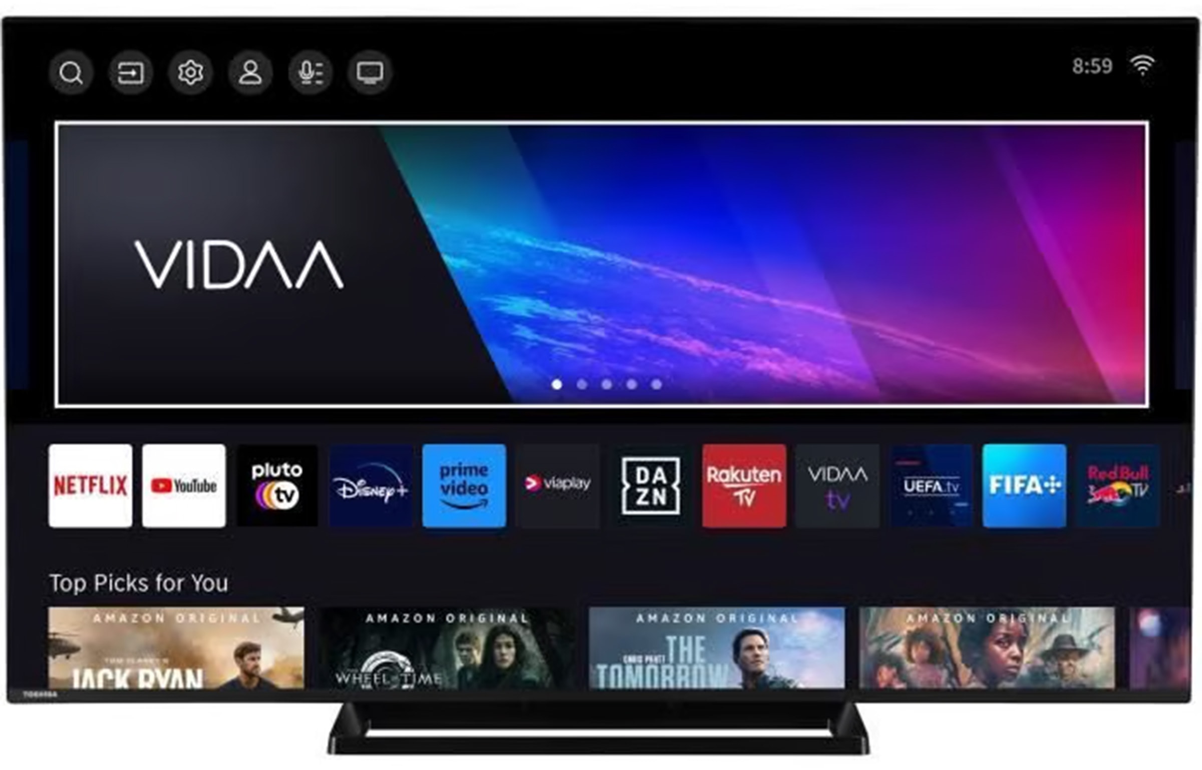 TV QLED 4K 139 cm TOSHIBA  - 55QV3363DG