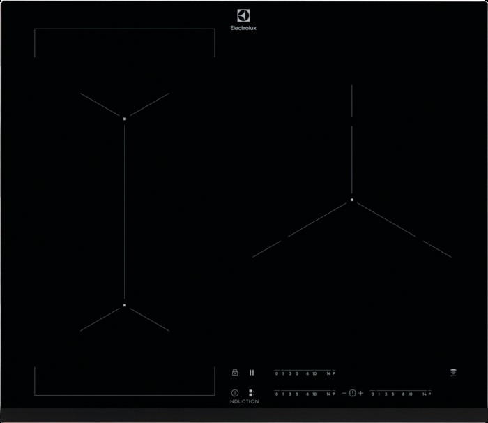 ELECTROLUX Plaque induction Série 600 Bridge H2H 3 Foyers Noire - EIV63343