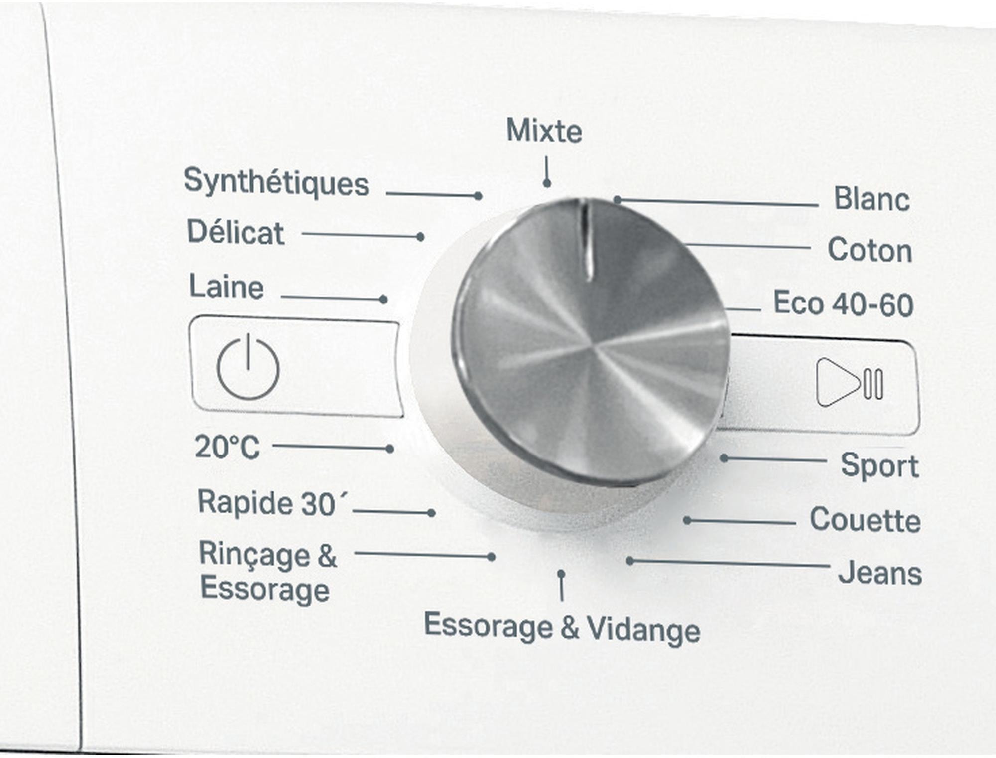Lave linge Frontal WHIRLPOOL 9kg 1200trs/min Blanc - FFSPL9269WFR
