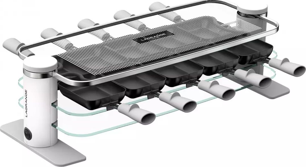 Raclette classique LAGRANGE 10 personnes 1200W Blanc 79901