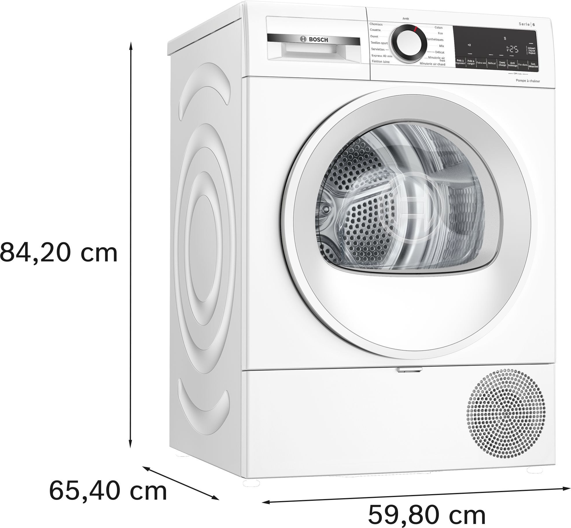 Sèche-linge pompe à chaleur BOSCH , Easy Clean, 9kg , Blanc - WQG1420DFR Sèche-linge pompe à chaleur BOSCH , Easy Clean, 9kg , Blanc - WQG1420DFR