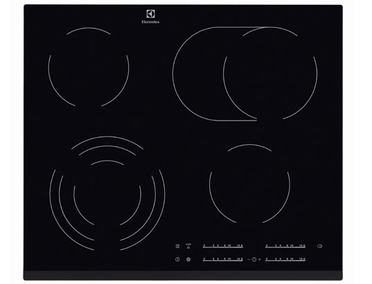 Plaque vitroceramique ELECTROLUX 4 foyers 60 cm Noir EHF6547FOK