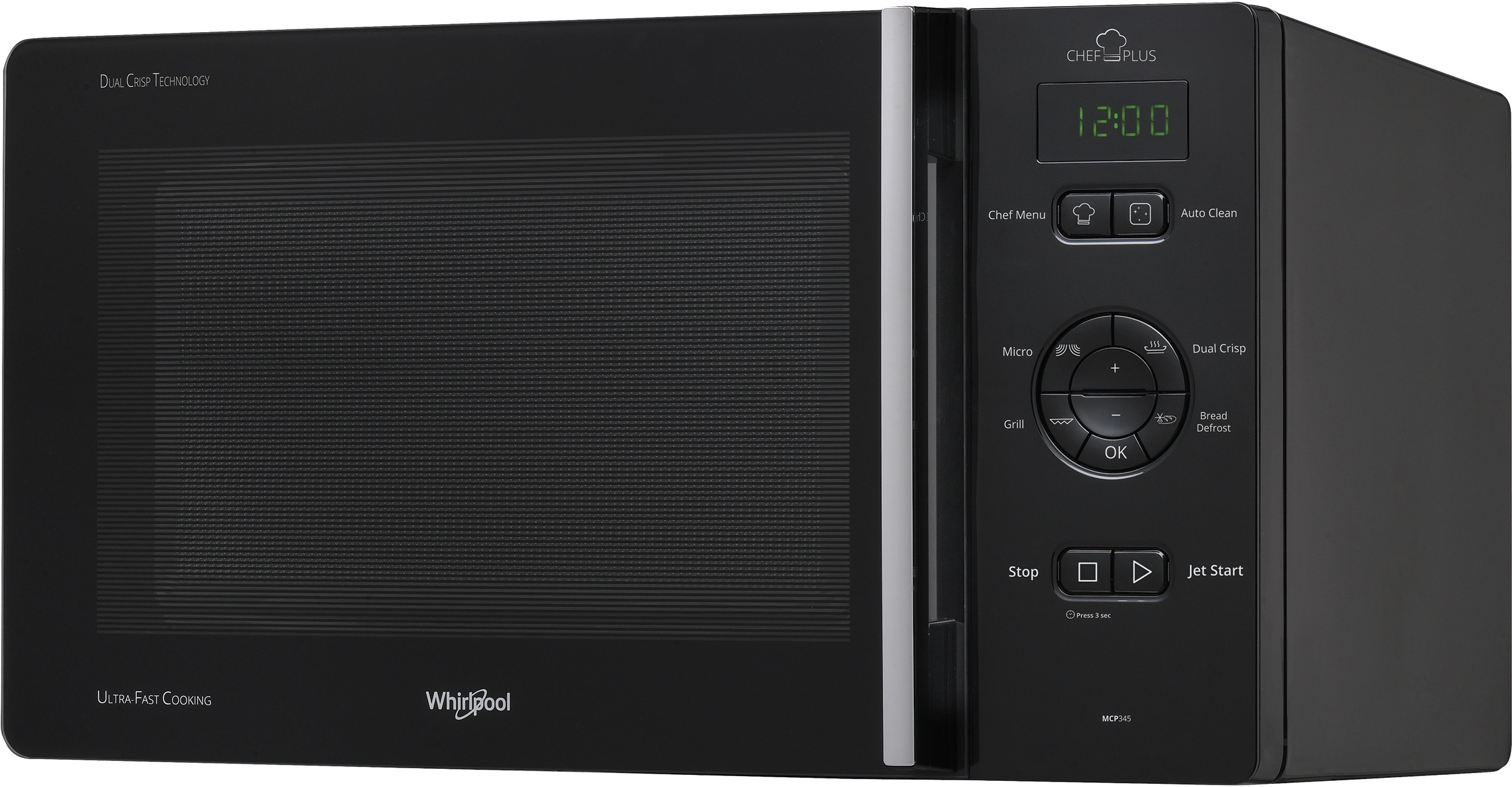 Micro ondes Grill WHIRLPOOL 800W 25L Noir MCP345NB