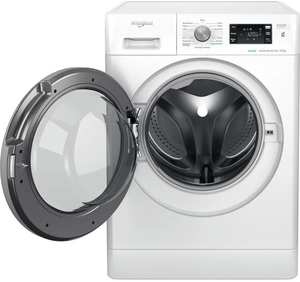 Lave linge Frontal WHIRLPOOL 10kg 1400trs/min Blanc - FFBD10469BSVFR