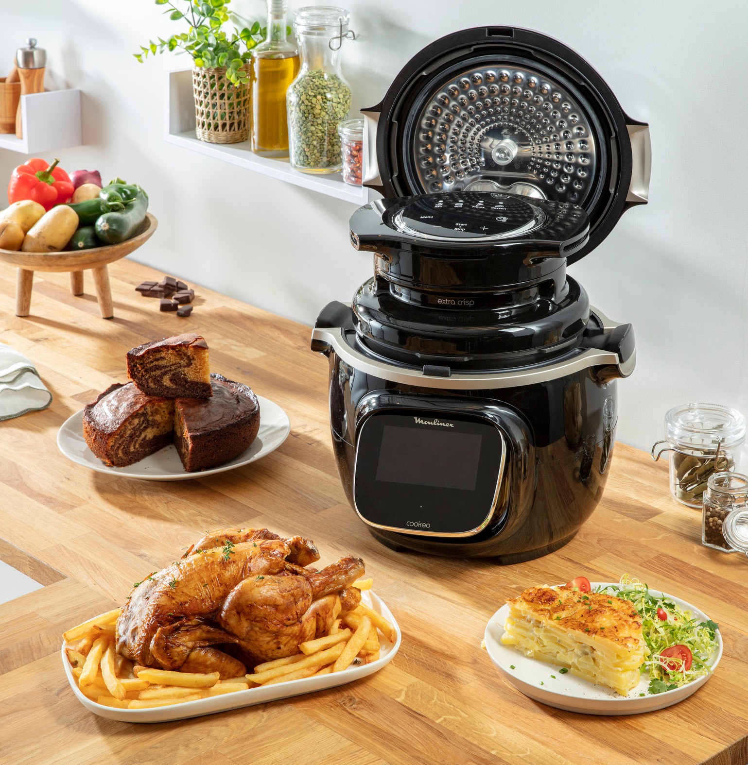 Accessoire robot MOULINEX Couvercle extra crisp Cookeo - EZ150800 Accessoire robot MOULINEX Couvercle extra crisp Cookeo - EZ150800