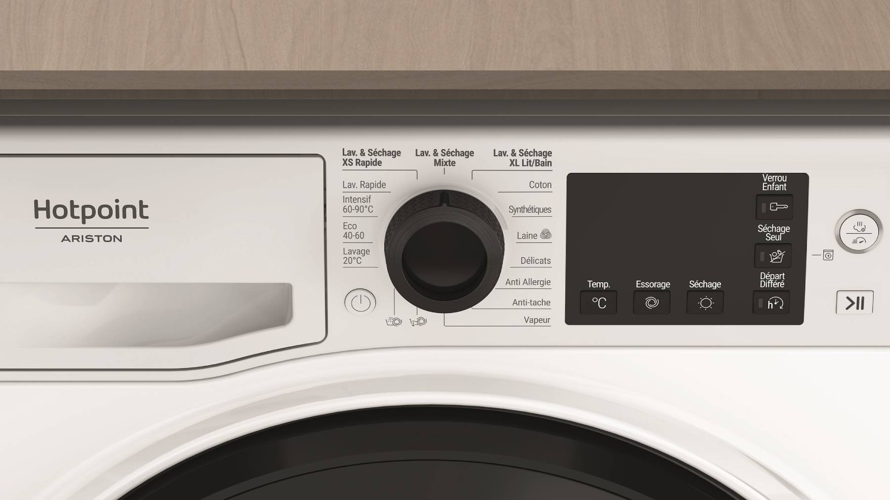 Lave linge sechant Frontal HOTPOINT ARISTON , 1400 trs/mn, 8/6 kg, Blanc - NDB8635KFR Lave linge sechant Frontal HOTPOINT ARISTON , 1400 trs/mn, 8/6 kg, Blanc - NDB8635KFR
