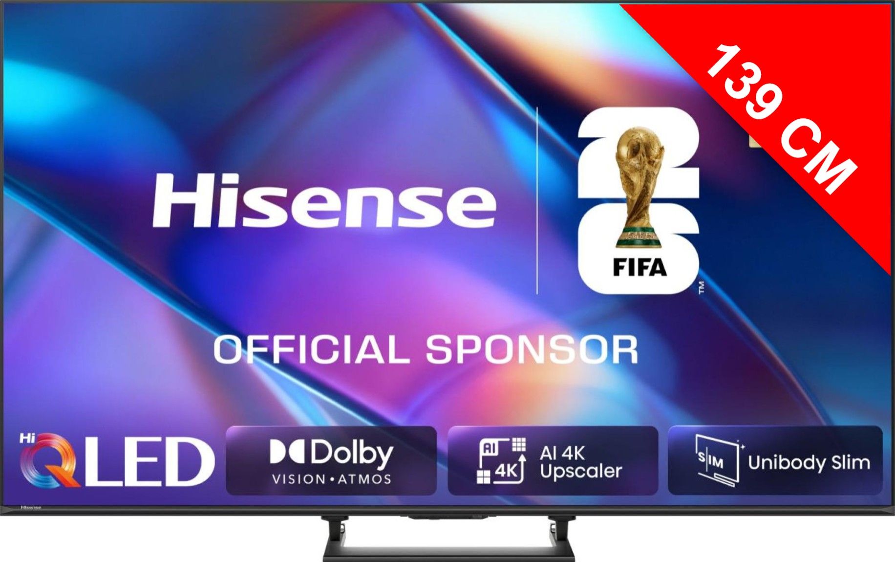 TV QLED 4K 139 cm HISENSE 55'' 4K 60Hz Noir 55A7S