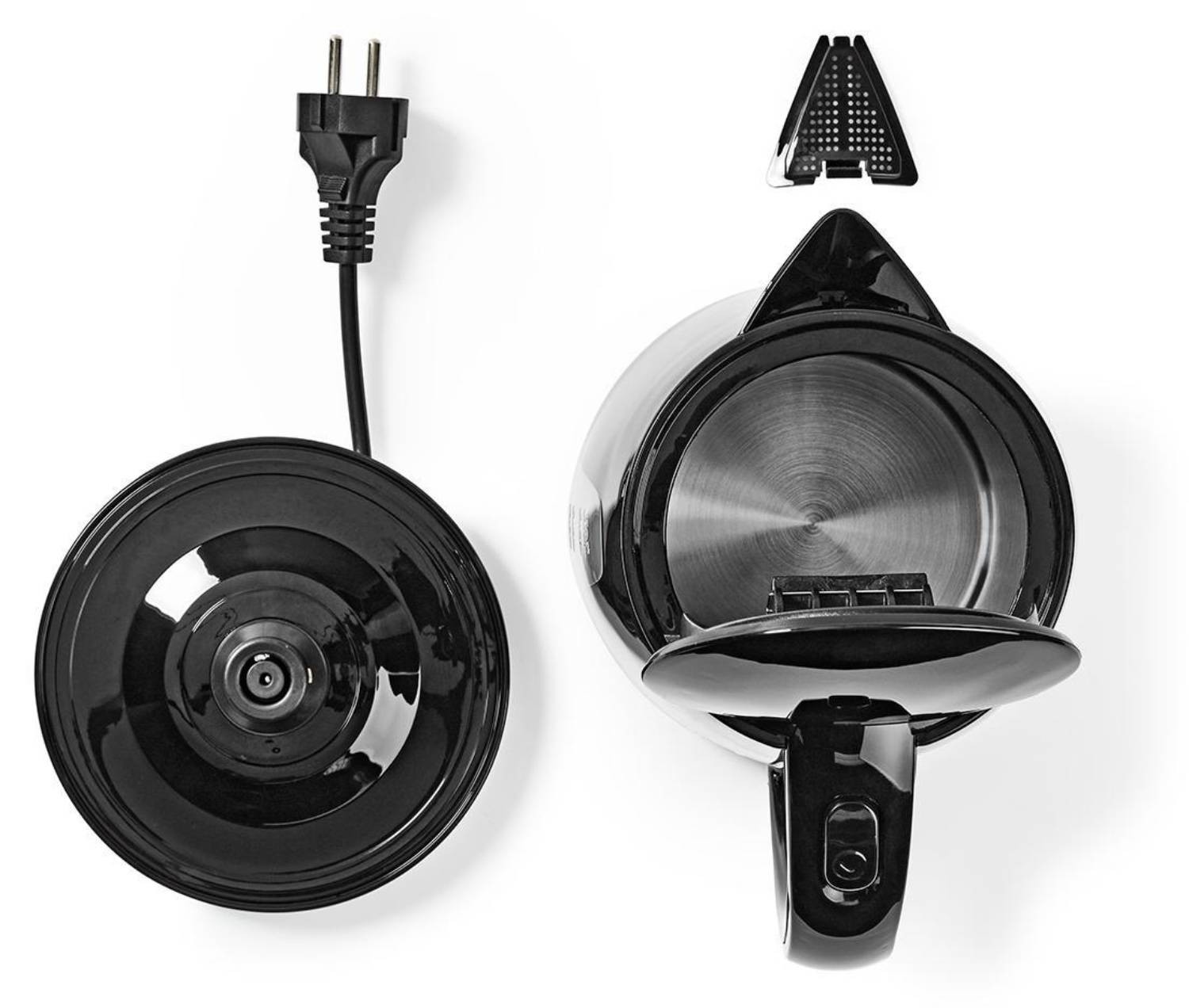 Bouilloire NEDIS , 1,7L, 2200w, Noir - KAWK130EBK