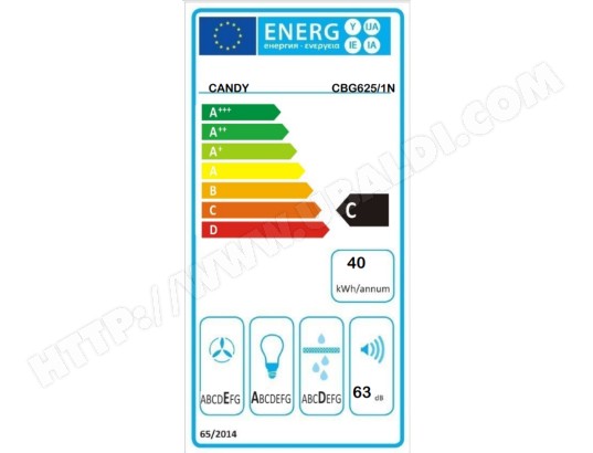 Groupe filtrant CANDY 3 vitesses 63db 52cm - CBG6251N