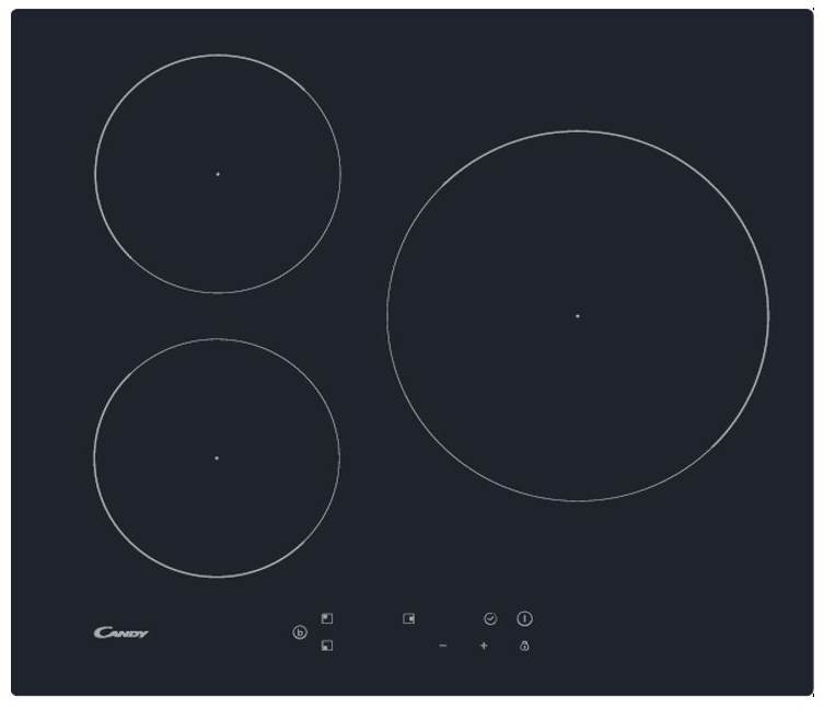 CANDY Plaque induction   CI633CTT
