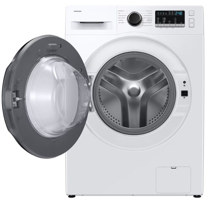 Lave linge sechant Frontal SAMSUNG 8/6kg 1400trs/min Moteur induction Blanc - WD80HG4U04BEEF