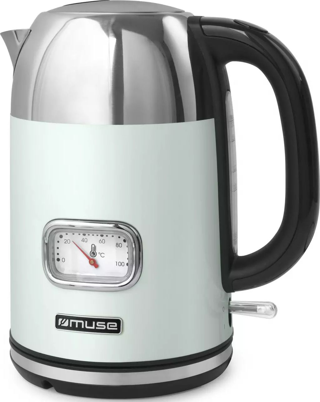 Bouilloire MUSE Indicateur température 1,7L 2200W Vert MS-020AG