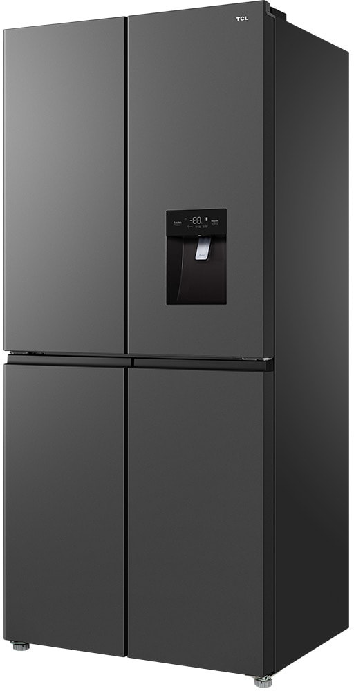 Réfrigérateur 4 portes TCL Américain, No frost, multi air flow, 466L, Noir - RP466CSE1 Réfrigérateur 4 portes TCL Américain, No frost, multi air flow, 466L, Noir - RP466CSE1