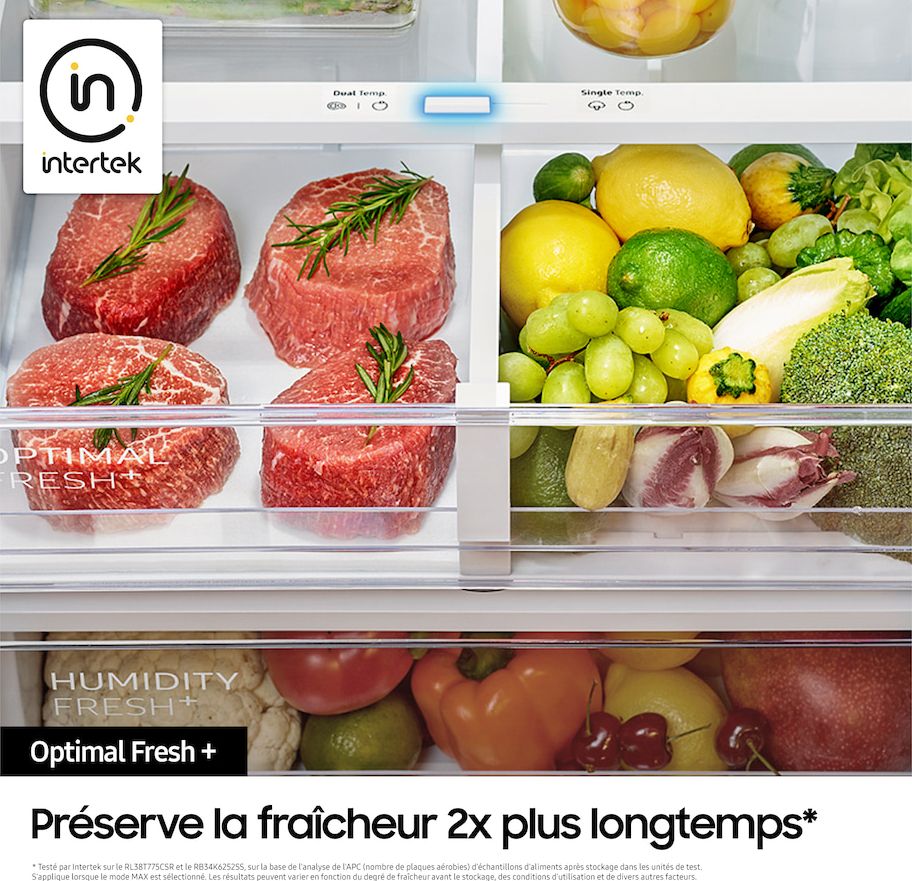 Réfrigérateur congélateur bas SAMSUNG  - RB38C7B5DS9/EF
