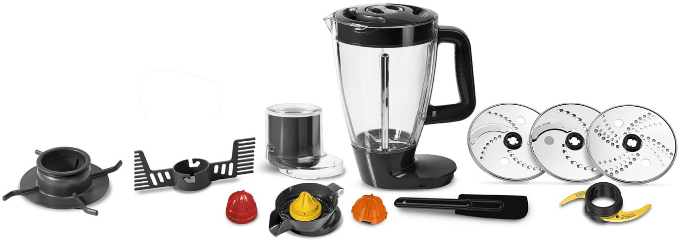 Robot culinaire MOULINEX Double Force 1000W + 10 accessoires, Gris - FP825E10 Robot culinaire MOULINEX Double Force 1000W + 10 accessoires, Gris - FP825E10