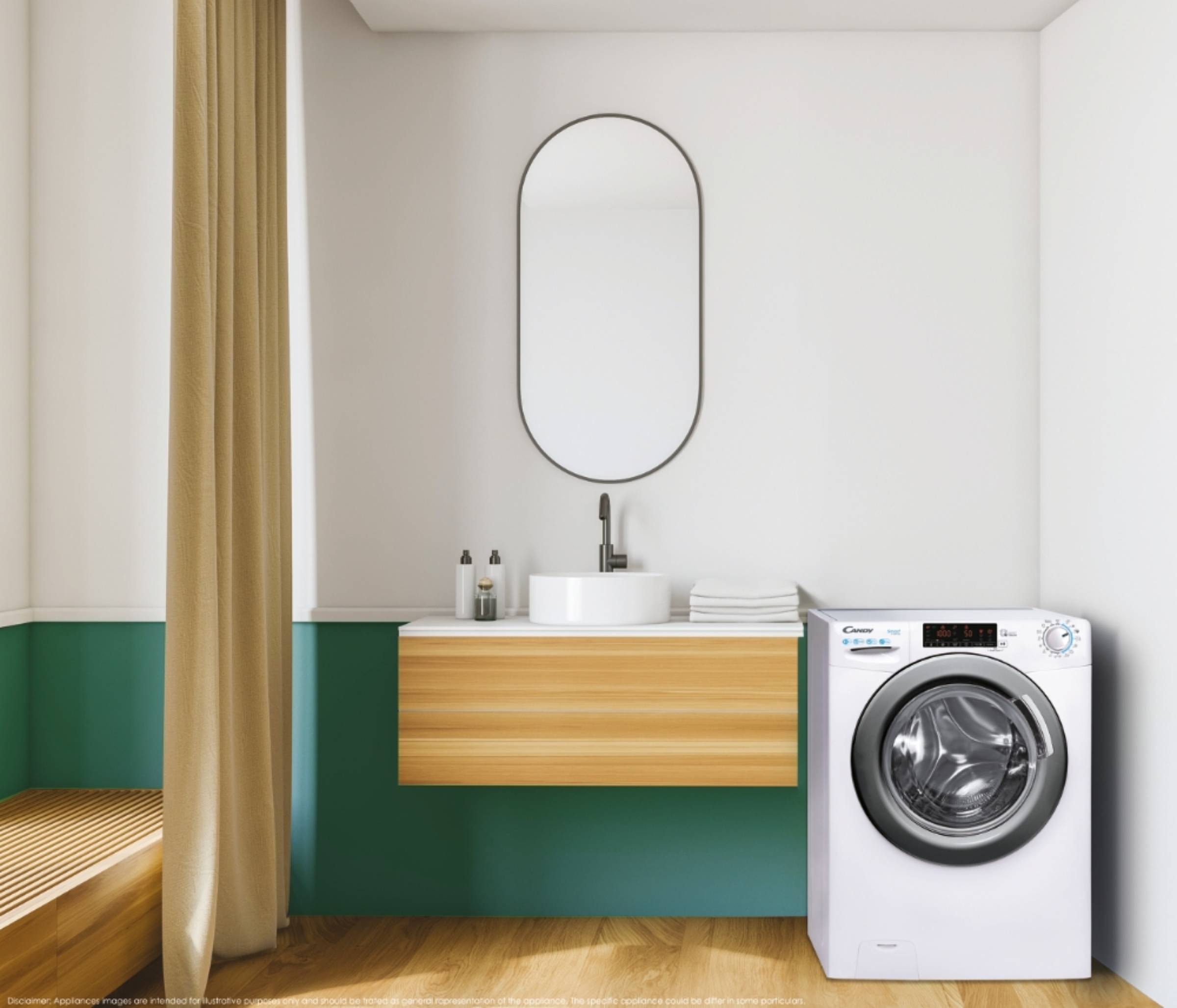 Lave linge Frontal CANDY ,1400 trs/mn, 10kg, Blanc - CSS1410TWMRE-FR