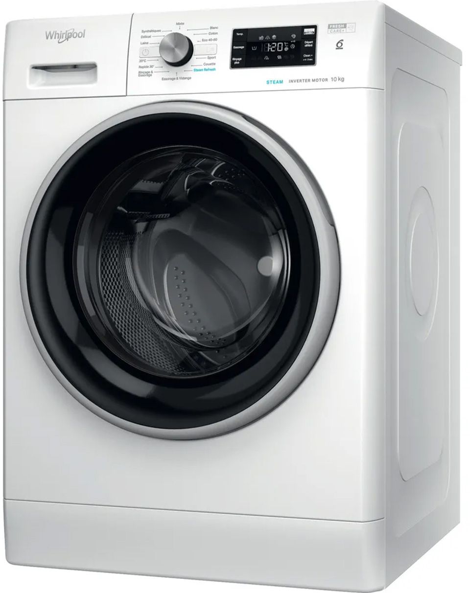 Lave linge Frontal WHIRLPOOL 10kg 1400trs/min Blanc - FFBD10469BSVFR