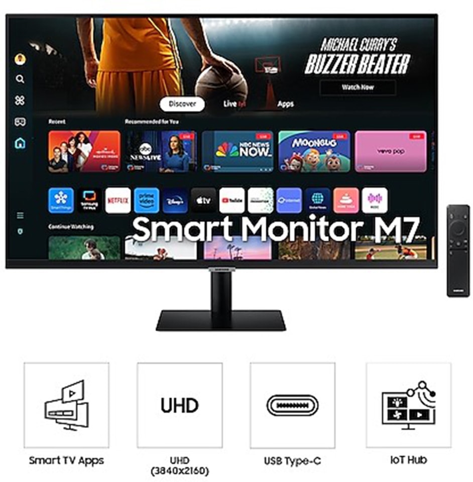 Ecran 32 pouces 4K Ultra HD SAMSUNG Dalle VA 60 Hz 4ms - LS32DM700UUXEN Ecran 32 pouces 4K Ultra HD SAMSUNG Dalle VA 60 Hz 4ms - LS32DM700UUXEN