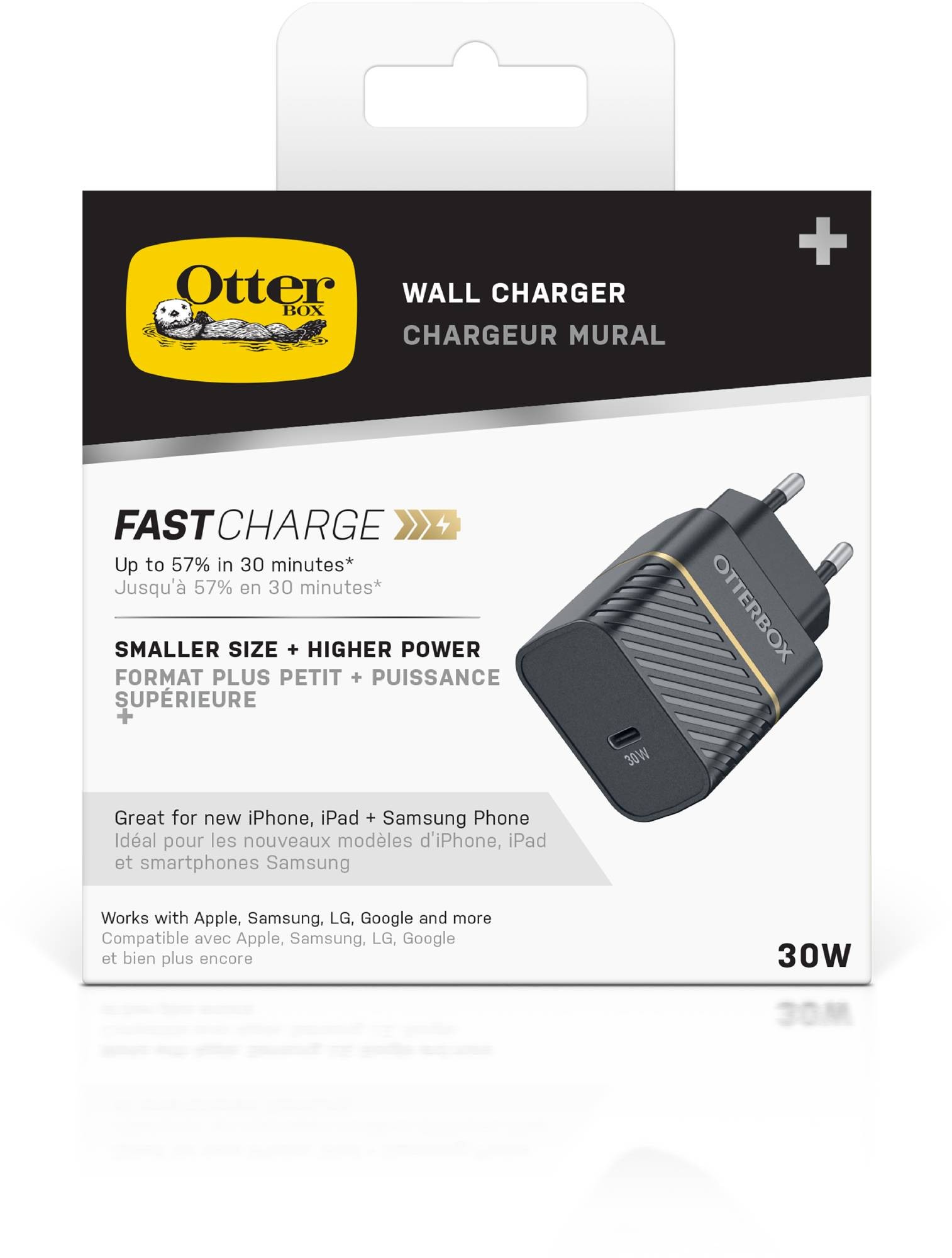 Chargeur secteur OTTERBOX  - OTTERCHARGER-30W-BL2
