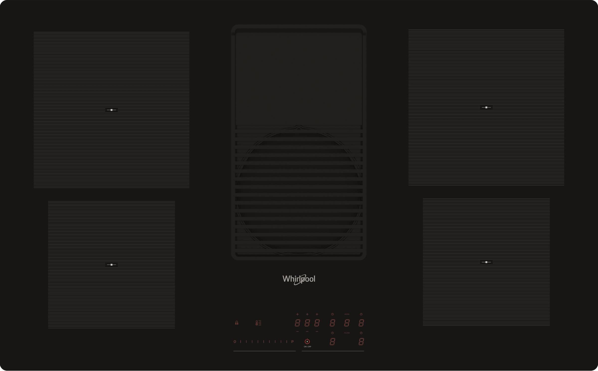 Plaque induction WHIRLPOOL 4 Foyers 83 cm Noir - WVH92KFKIT/1 Plaque induction WHIRLPOOL 4 Foyers 83 cm Noir - WVH92KFKIT/1