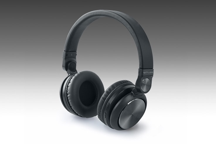Casque sans fil MUSE Bluetooth Mains-libres 10h Noir M276BT