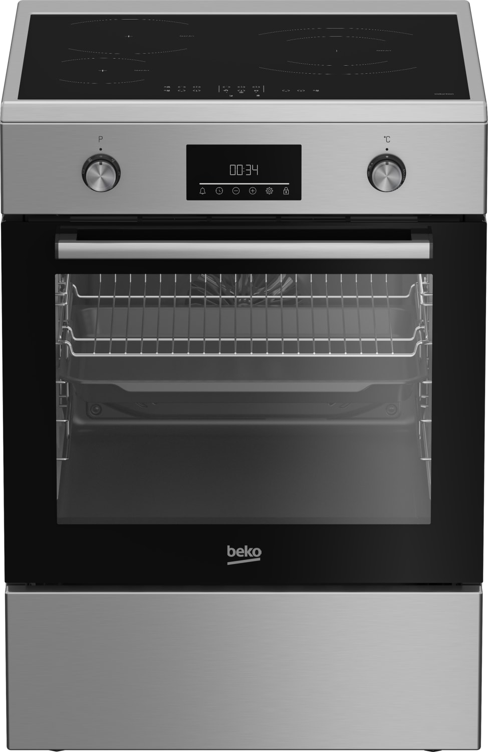 Cuisiniere induction BEKO 3 Foyers 60 cm Inox FBE68314MXC