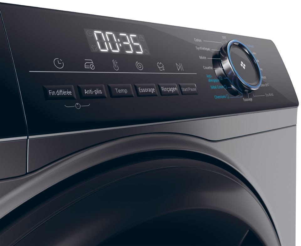 Lave linge Frontal HAIER I-Pro, Series 3, 8Kg, Gris - HW80-B14939S8