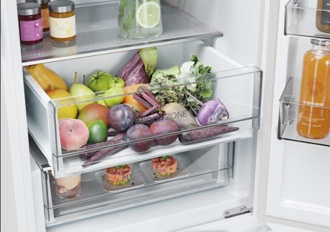 Réfrigérateur congélateur bas HAIER No Frost, Humidity Zone, 360L Blanc - HTW5618ENPW Réfrigérateur congélateur bas HAIER No Frost, Humidity Zone, 360L Blanc - HTW5618ENPW
