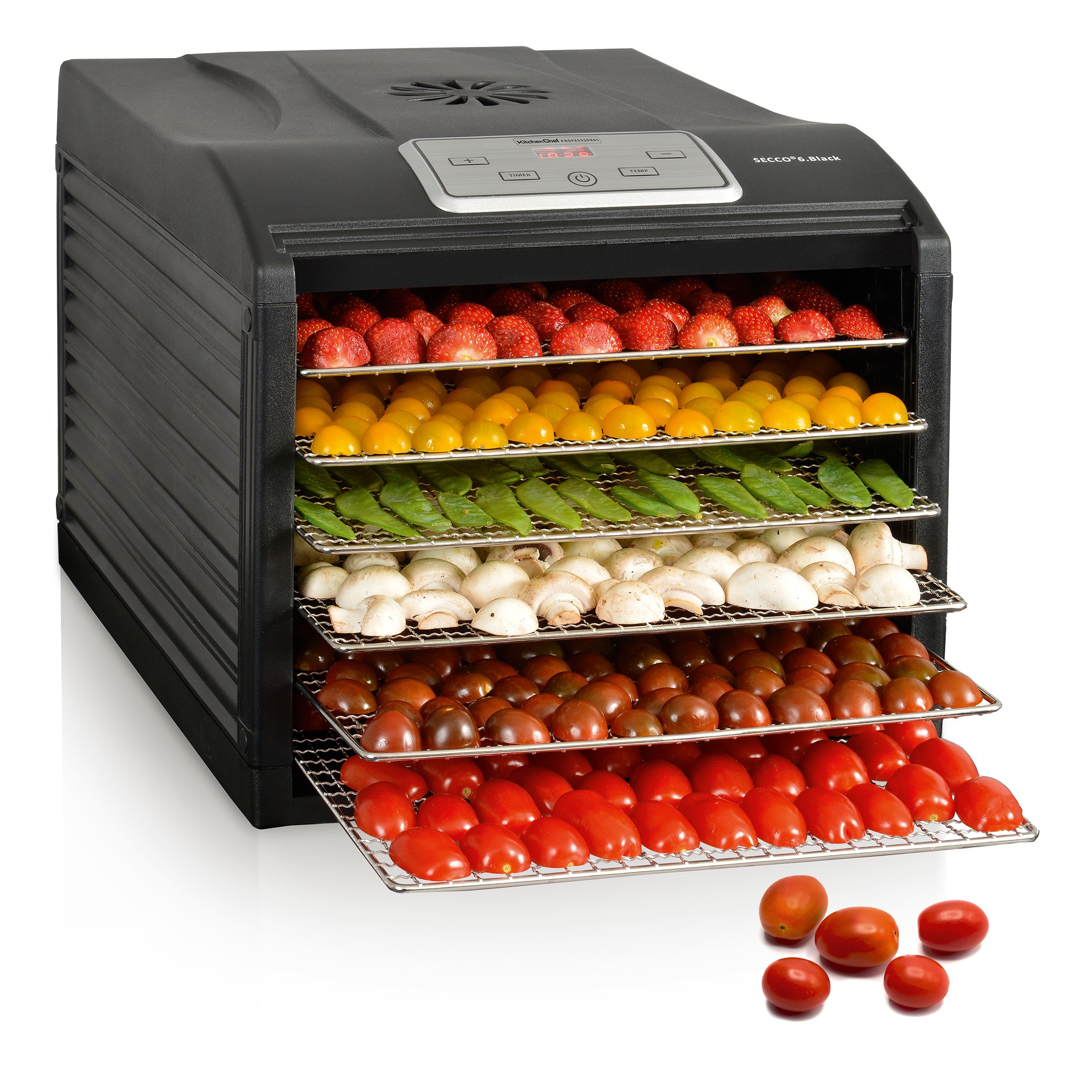 Déshydrateur de fruits KITCHEN CHEF 500W - SECCO6BLACK