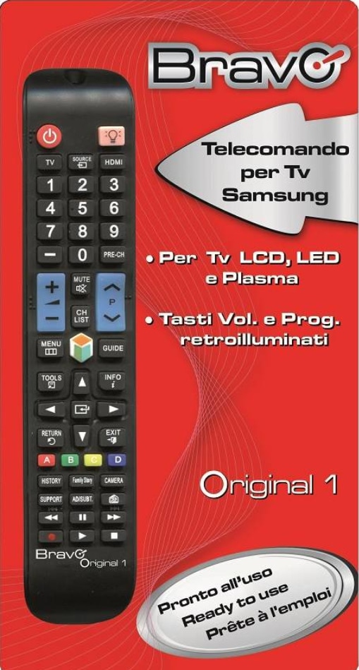 Télécommande universelle BRAVO  - TCORIGINAL1