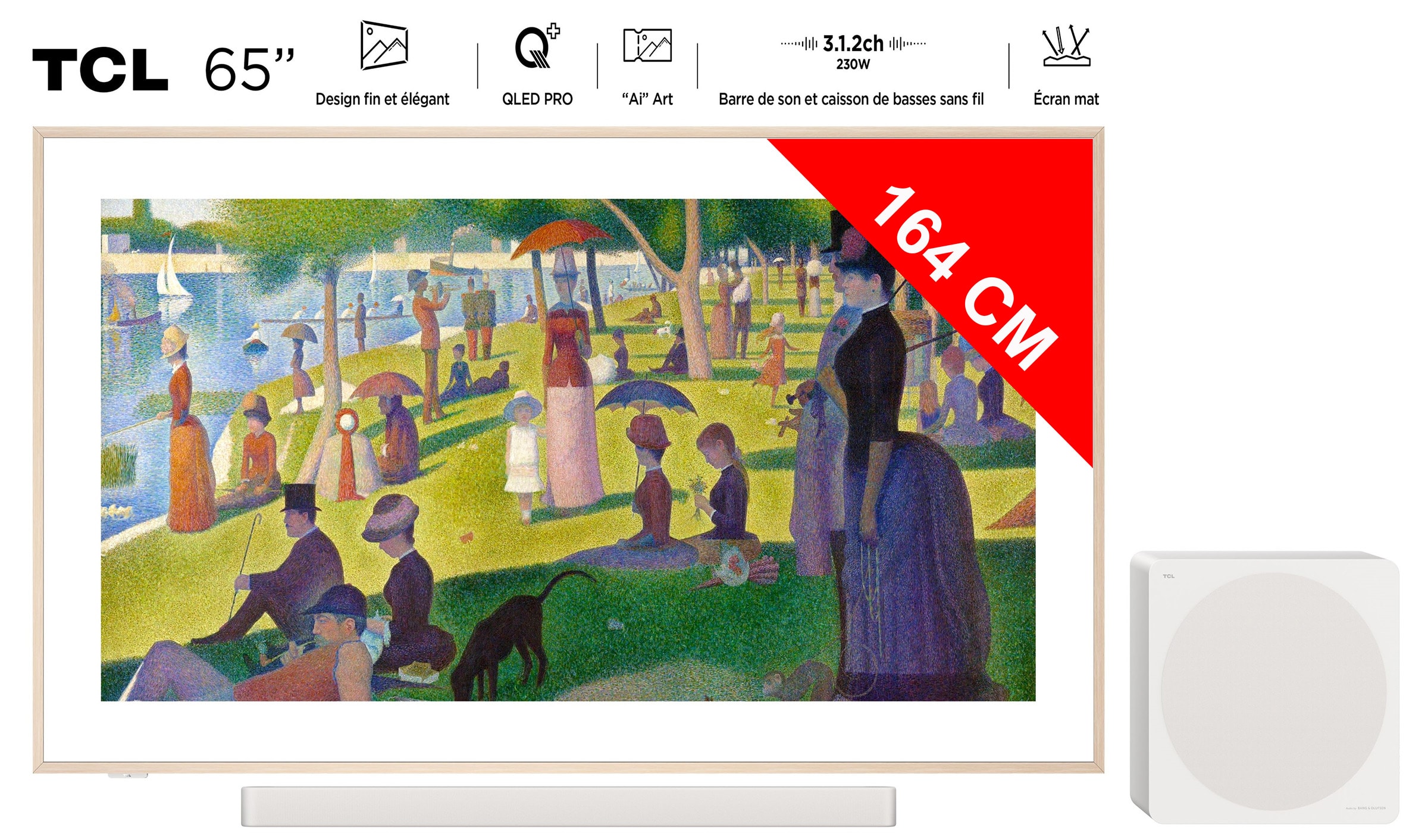 TV QLED 4K 164 cm TCL  65A300PRO