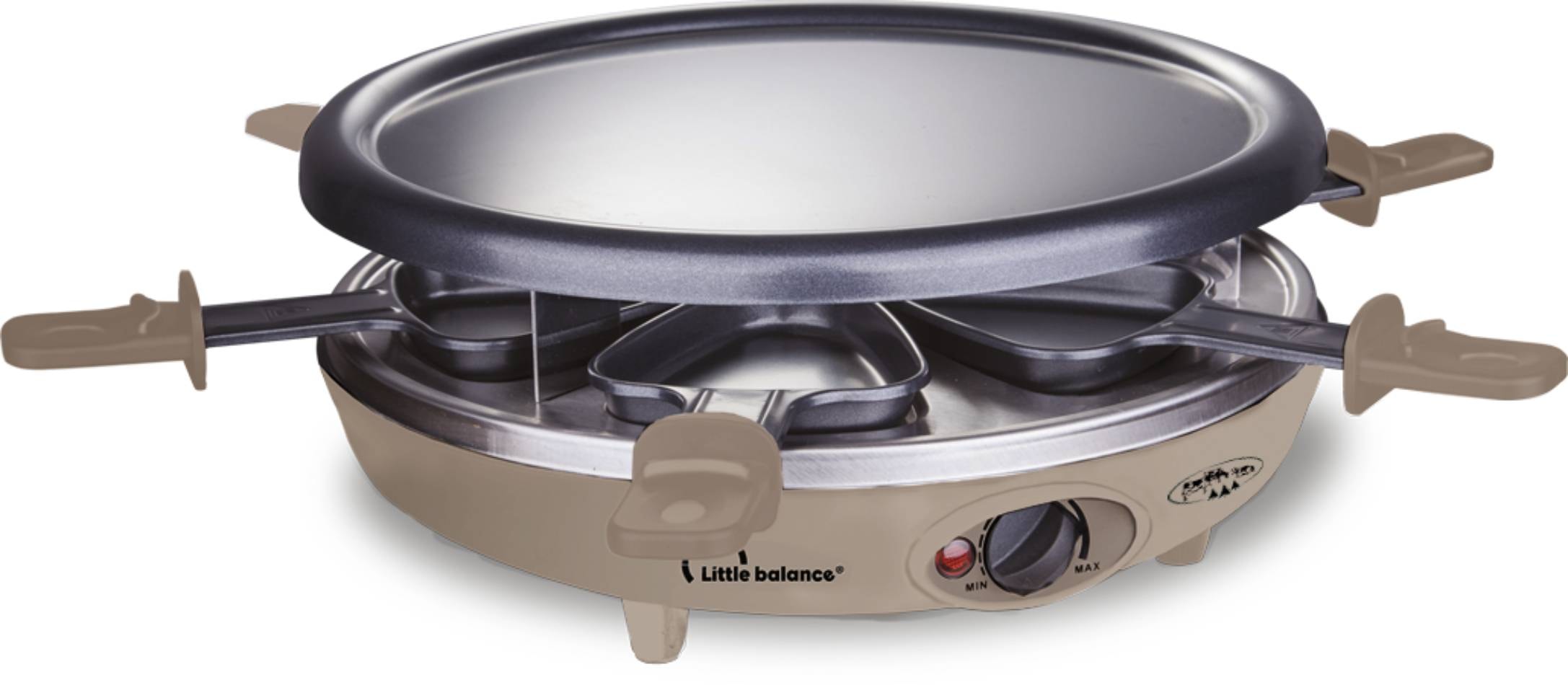 Raclette Multifonction LITTLE BALANCE 6 personnes 1200W Muscade 8692
