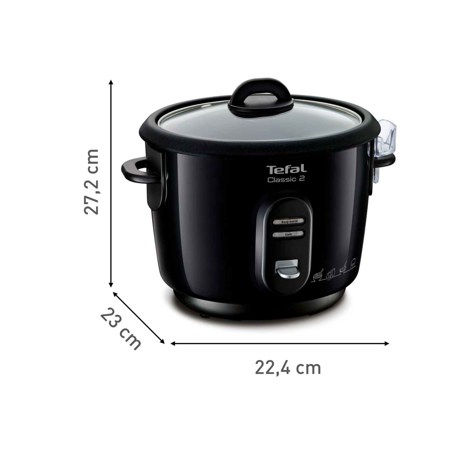Cuiseur riz TEFAL Classic 2 500W 3L Noir - RK102811