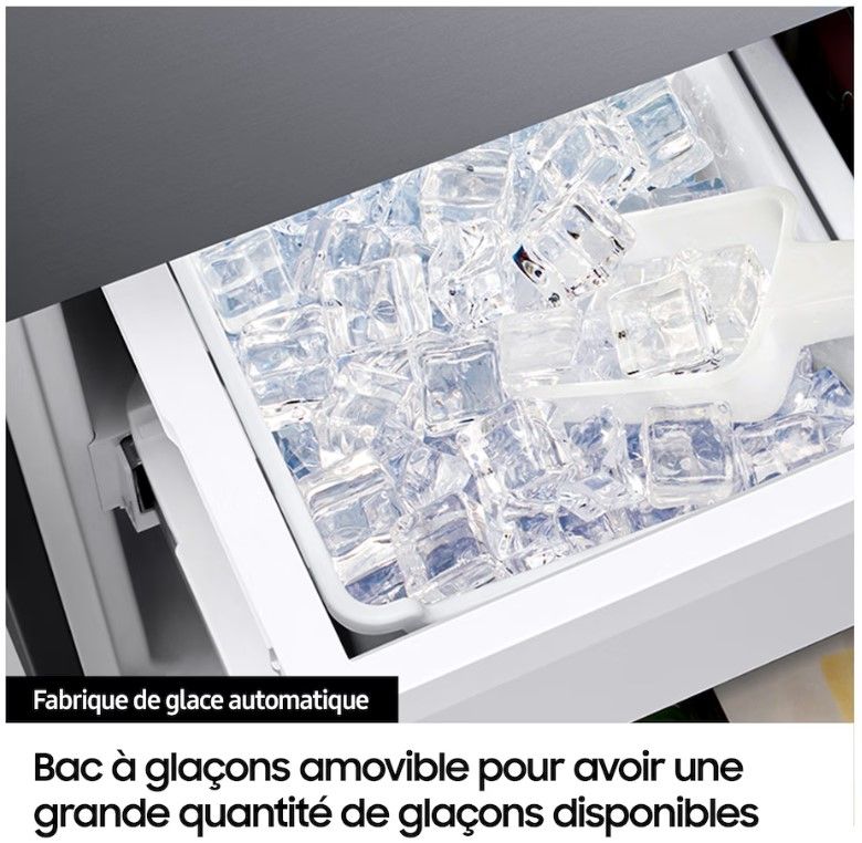 Réfrigérateur 4 portes SAMSUNG 488L No Frost Noir - RF48A401EB4