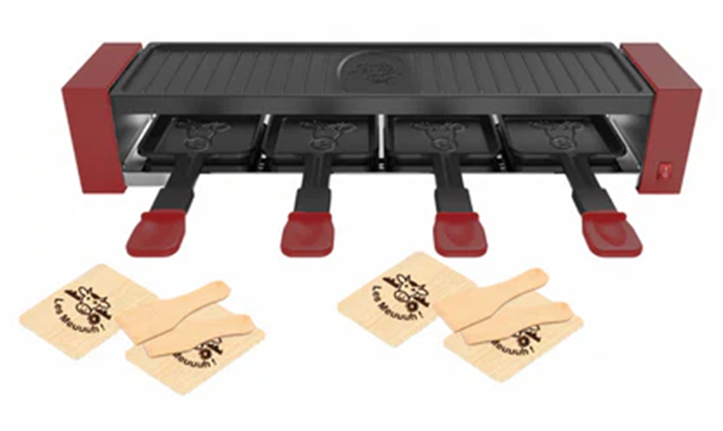 Raclette Multifonction LITTLE BALANCE 4 personnes 800W Rouge 8945