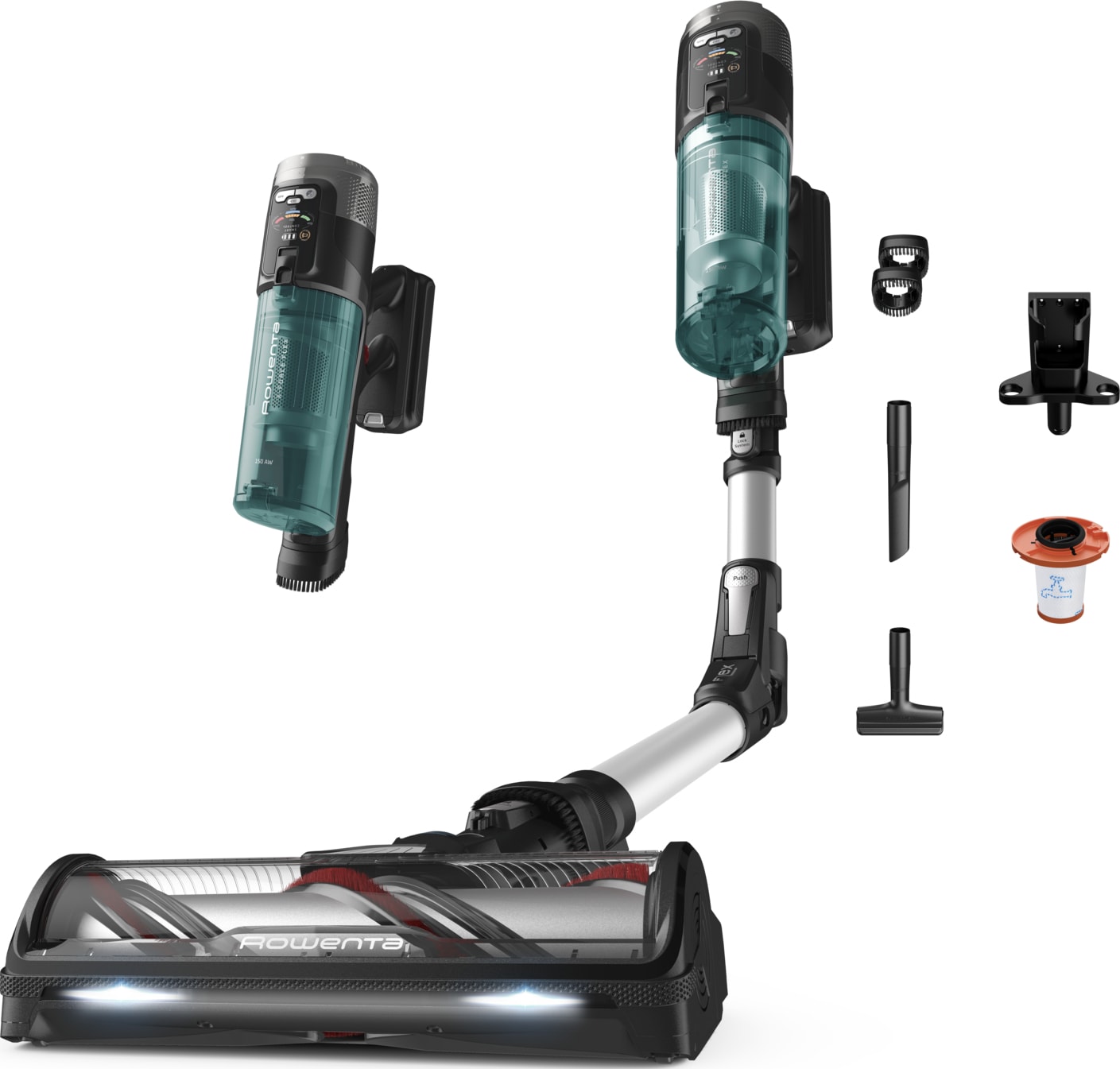 Aspirateur balai ROWENTA X-Force Flex 60min Vert - RH9A32WO
