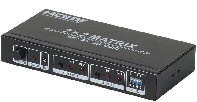 Splitter HDMI ERARD 2x2 4K 30ips 3D EDID 726975