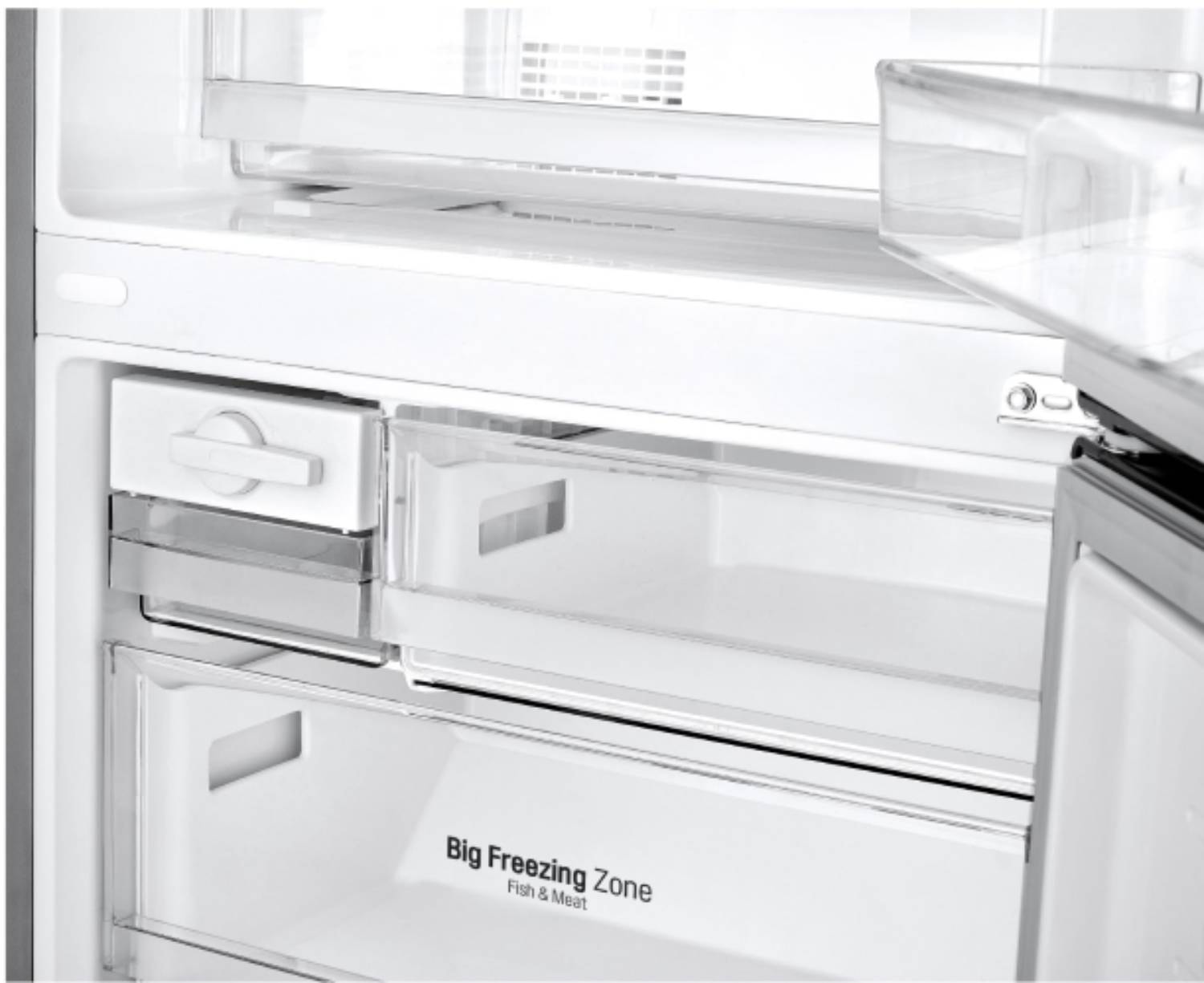 Réfrigérateur congélateur bas LG 462L No Frost Gris - GBB566PZHZN