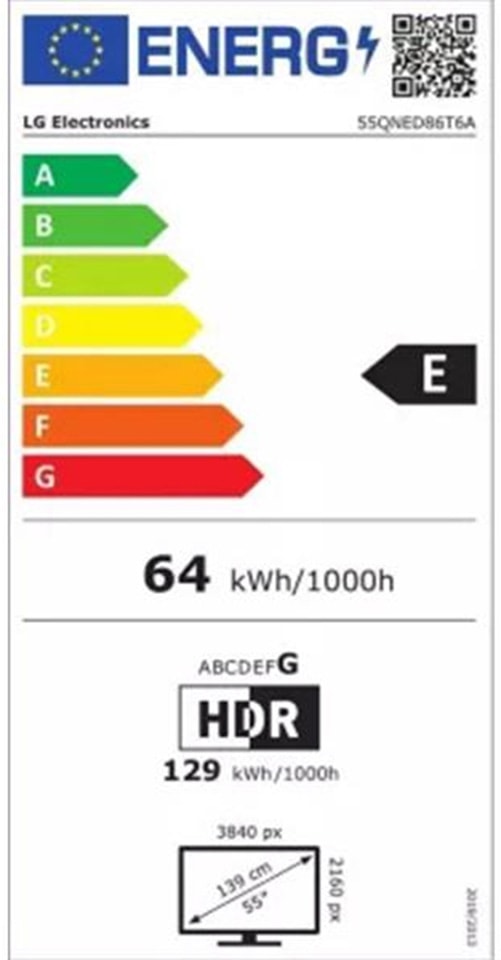 TV QNED 4K 139 cm LG Ultra HD 55 " 120 Hz - 55QNED86T TV QNED 4K 139 cm LG Ultra HD 55 " 120 Hz - 55QNED86T
