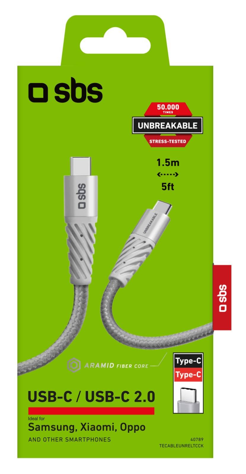 SBS Câble USB  - CABL-2USBC-ULTRESIST