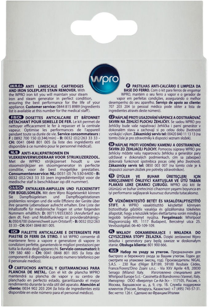 Détartrant WPRO  - IRO011
